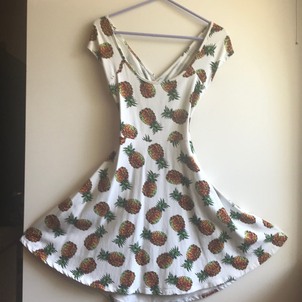🍍🍍PINEAPPLE SKATER DRESS 🍍🍍